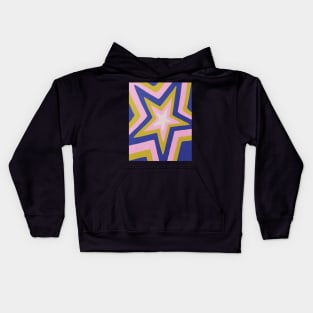 Star, Abstract print, Mid century art Kids Hoodie